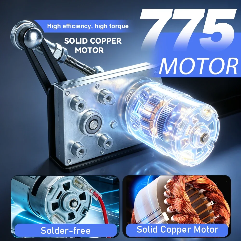 TUNGFULL Reciprocating Telescopic Linear Actuator Remote Control DC 24V Round -trip Linear Actuator Speed Regulator