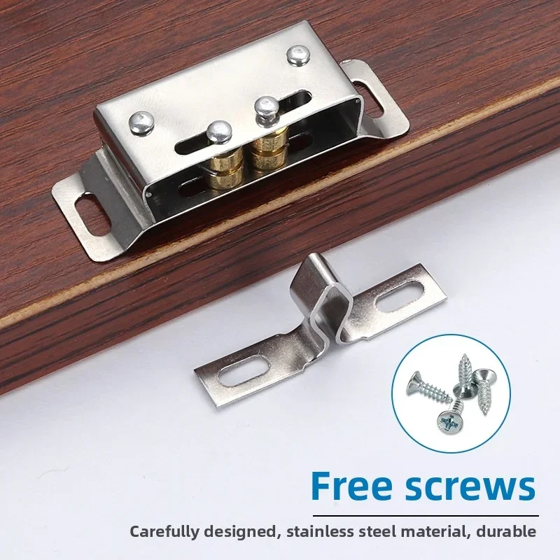 خزانة الأثاث المغناطيسية - مزلاج مغناطيسي قوي للخزائن القديمة والجديدة، درج أقرب مع مزلاج خرز وقفل مشبك