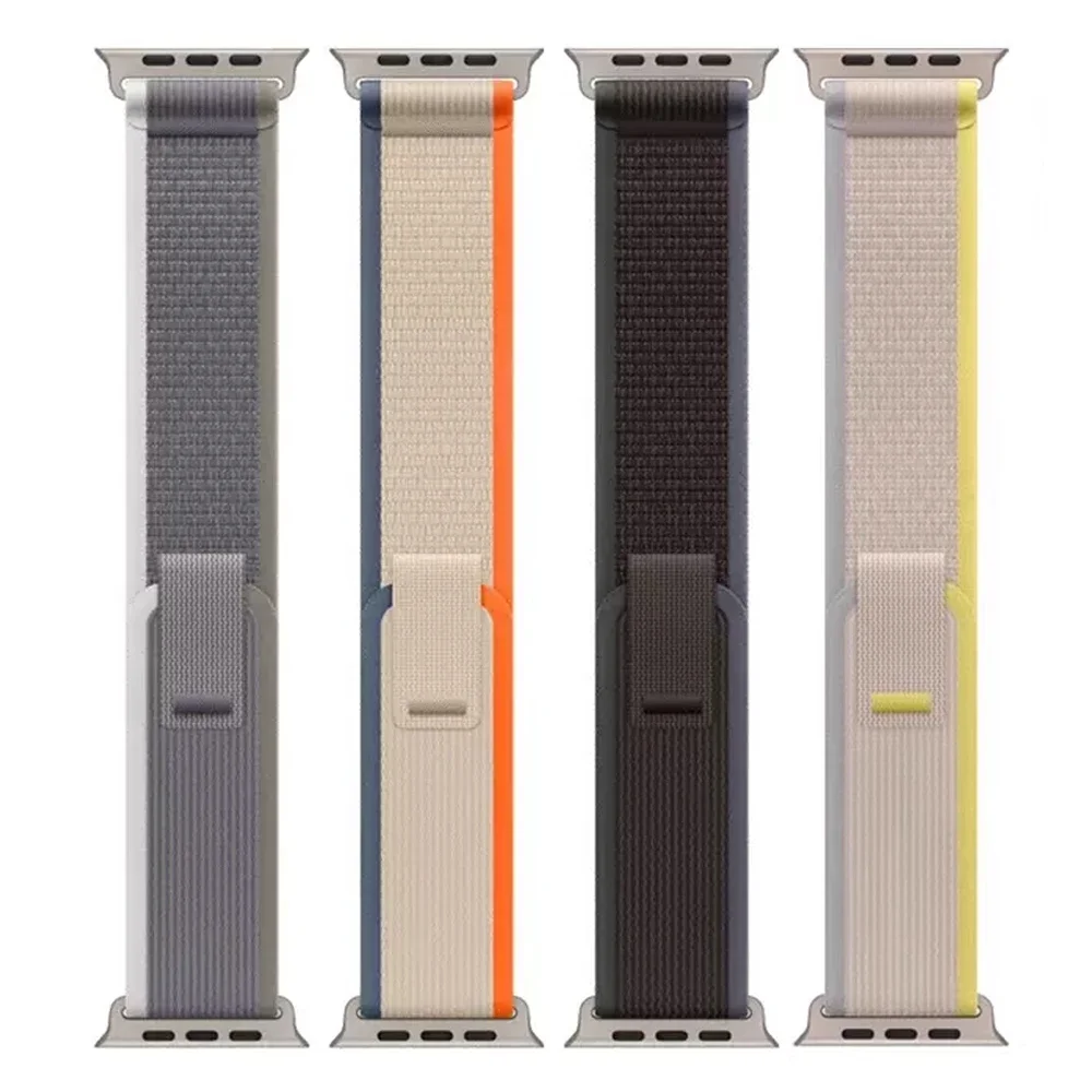 Strap for Apple Watch Band 49mm 45mm 44mm 40mm 41mm 42mm 38 46mm Nylon Sports Trail Loop Bracelet series 10 9 8 7 6 5 se Ultra 2