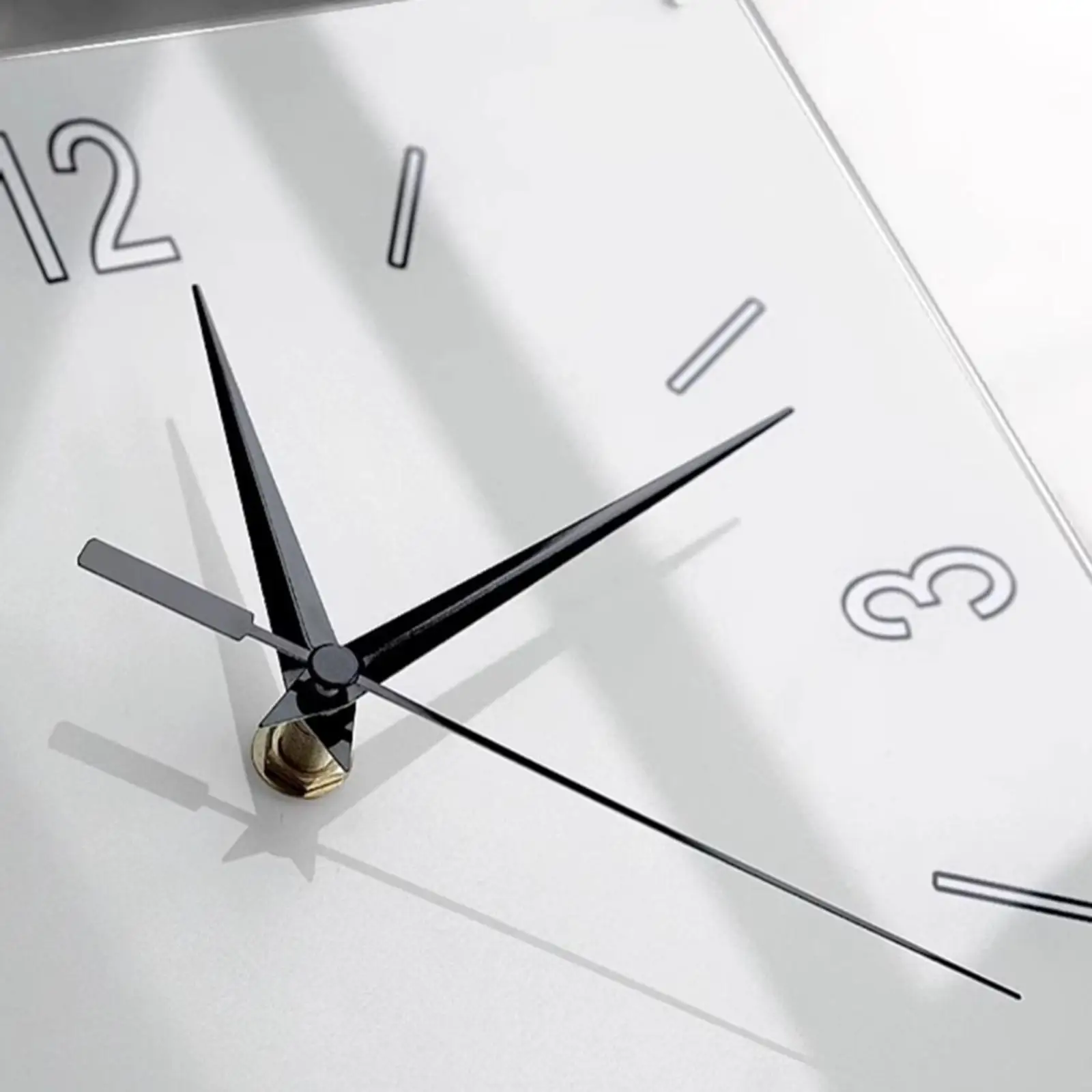Modern Design Corner Wall Clock Dual Side Digital Analog Display Decorative Square Wall Clock for Home Office Classroom