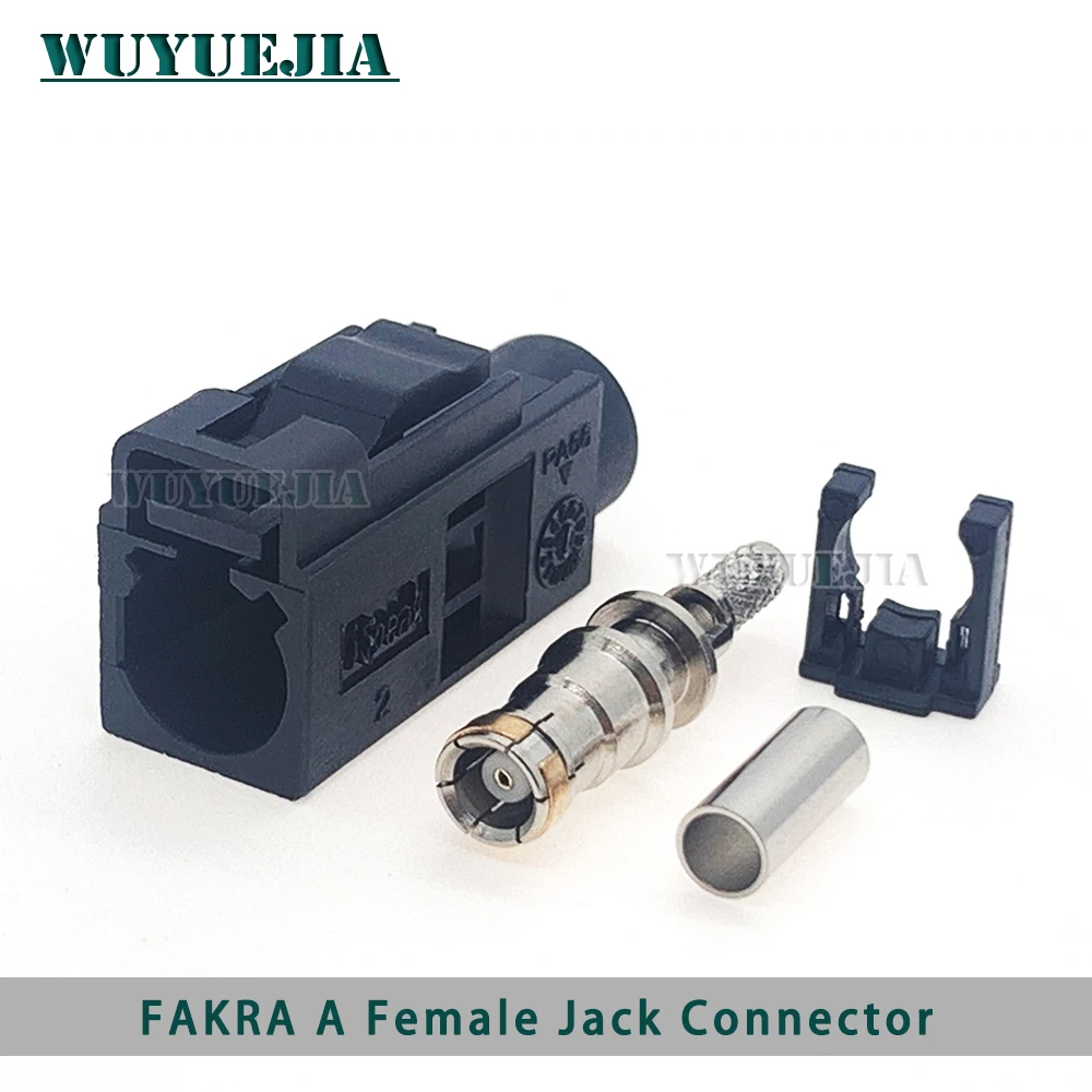 1Pcs Fakra 코드 A/B/C/D/E/F/G/H/I/K/Z 암 잭 커넥터 RG316/RG174 피그테일 케이블용 RF 동축 와이어 커넥터 납땜