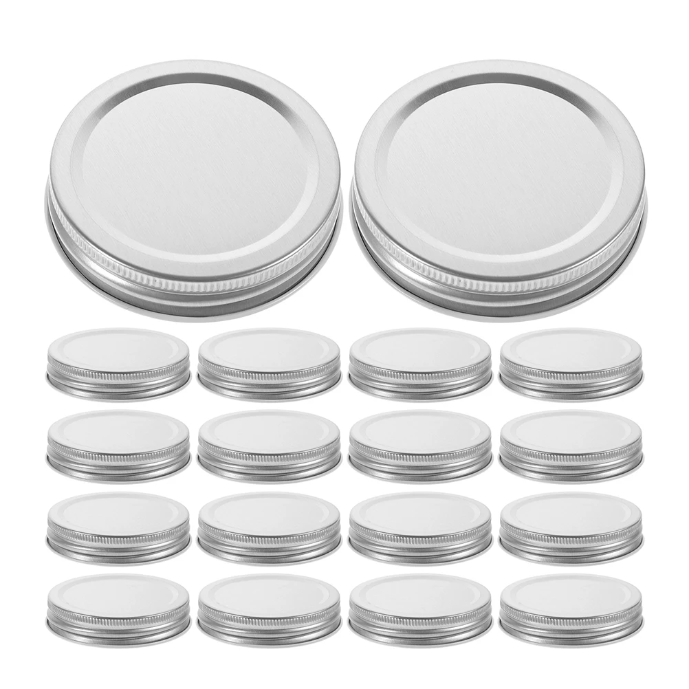 

30Pcs Wide Mouth Mason Jar Lids Sturdy Tinplate Sealing Caps Leakproof Canning Lids for Food Storage Biscuits Candy Soda