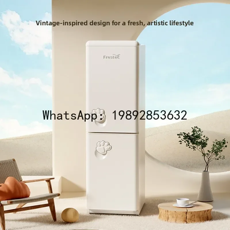 

Холодильник W-For Homesmall BCD-185K2AT-X, двухдверный, малогабаритный, 160/175 литров, для арендного жилья.