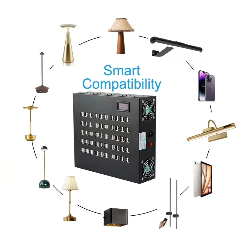 22/30/40/60/80/100 Ports USB Charging Station 200W/300W Hub Desktop Fast Multi Usb Charger Mobile Phone Tablet