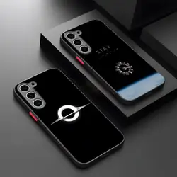 Interstellar Wormhole Phone Case Matte Transparent For Samsung S21 S22 FE S23 S24 Plus S25 Ultra Back Cover