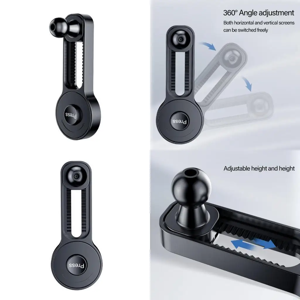 

Adjustable 17mm Ball Joint Extension Arms Bracket Suitable For Car Air Vent Phone Stand And Navigation Mounting Solution 896C