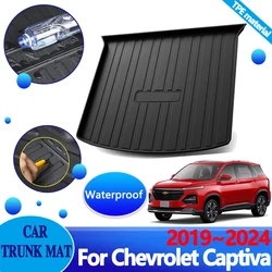 Car Trunk Floor Mats for Chevrolet Captiva Accessories 2019~2023 2024 Baojun 530 CN202S Liner Carpet Protective EVA Storage Pad