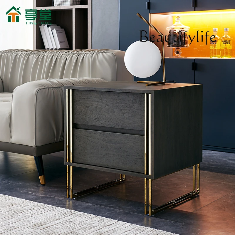 Nordic Light Luxury High-Grade Living Room Sofa Side Table Simple Modern Designer Model Creative Bedside Table