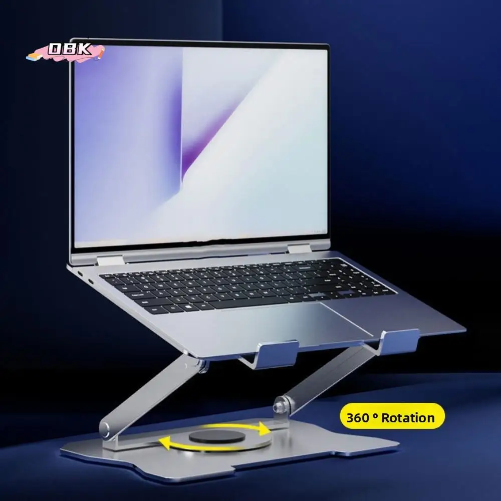 

360° Rotation Rotatable Tablet Stand Adjustable Heat Dissipation Laptop Holder Foldable Anti Slip Laptop Metal Bracket Tablet
