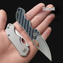 New Outdoor Camping Mini Folding Knife, Portable and Portable, Sharp Fruit for Home Use, Kitchen Unboxing Knife