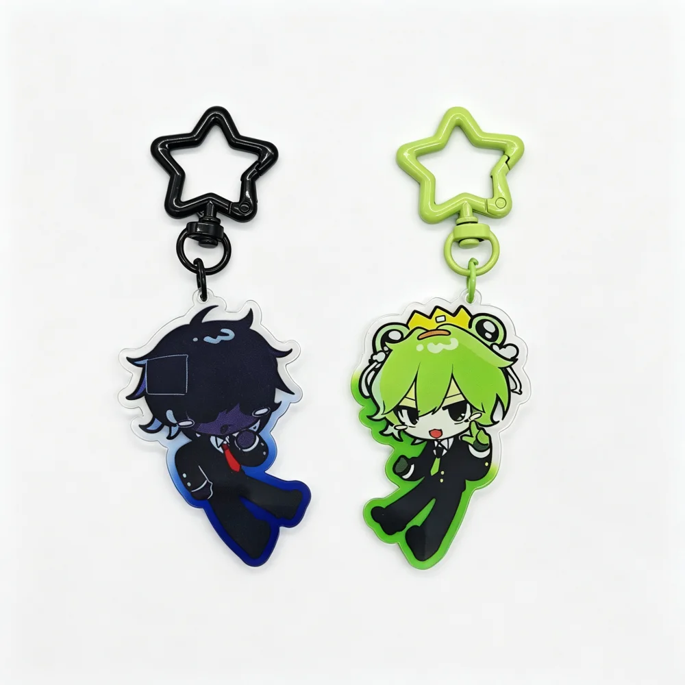 Game Froggy Grox Cosplay Schlüsselanhänger Acryl Cartoon-Figur Anhänger Schlüsselkette Taschendekoration Schlüsselring Unisex Schmuck Accessoire Requisit – Detail 2
