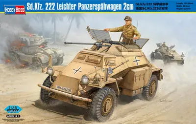 Hobby Boss #82442 1/35 SDKFZ 222 Leichter 2cm Panzerspahwagen Model Kit NEW hobbyboss-Scale Model Kit