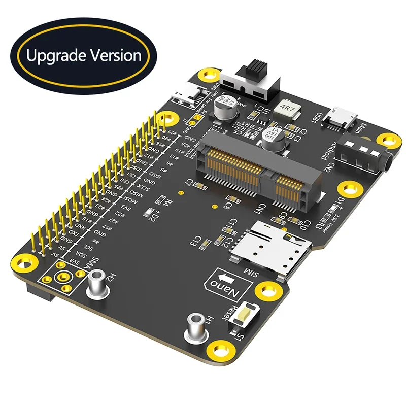 

NEW 3G 4G LTE Base for Raspberry Asus Tinker Board Samsung ARTIK Rock64 Media Liber Computer Board Support Mini PCIE Wifi Module