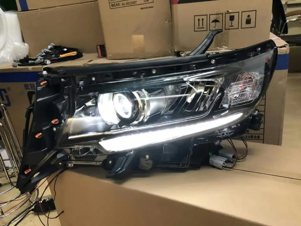 HID,2017~2019,Car Styling for Prado Headlight,Cruiser,vios,RAV4,camry,Hiace,sienna,yaris,Tacoma,car accessories,Prado head lamp