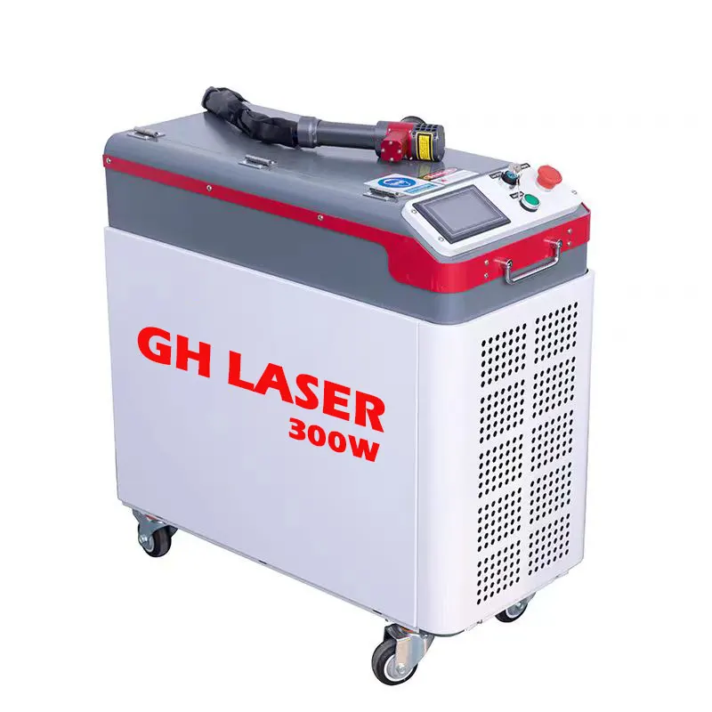 Air Cooled Portable Air Cooled Fiber Laser Cleaning Machine Degreaser 100W 200W 300W