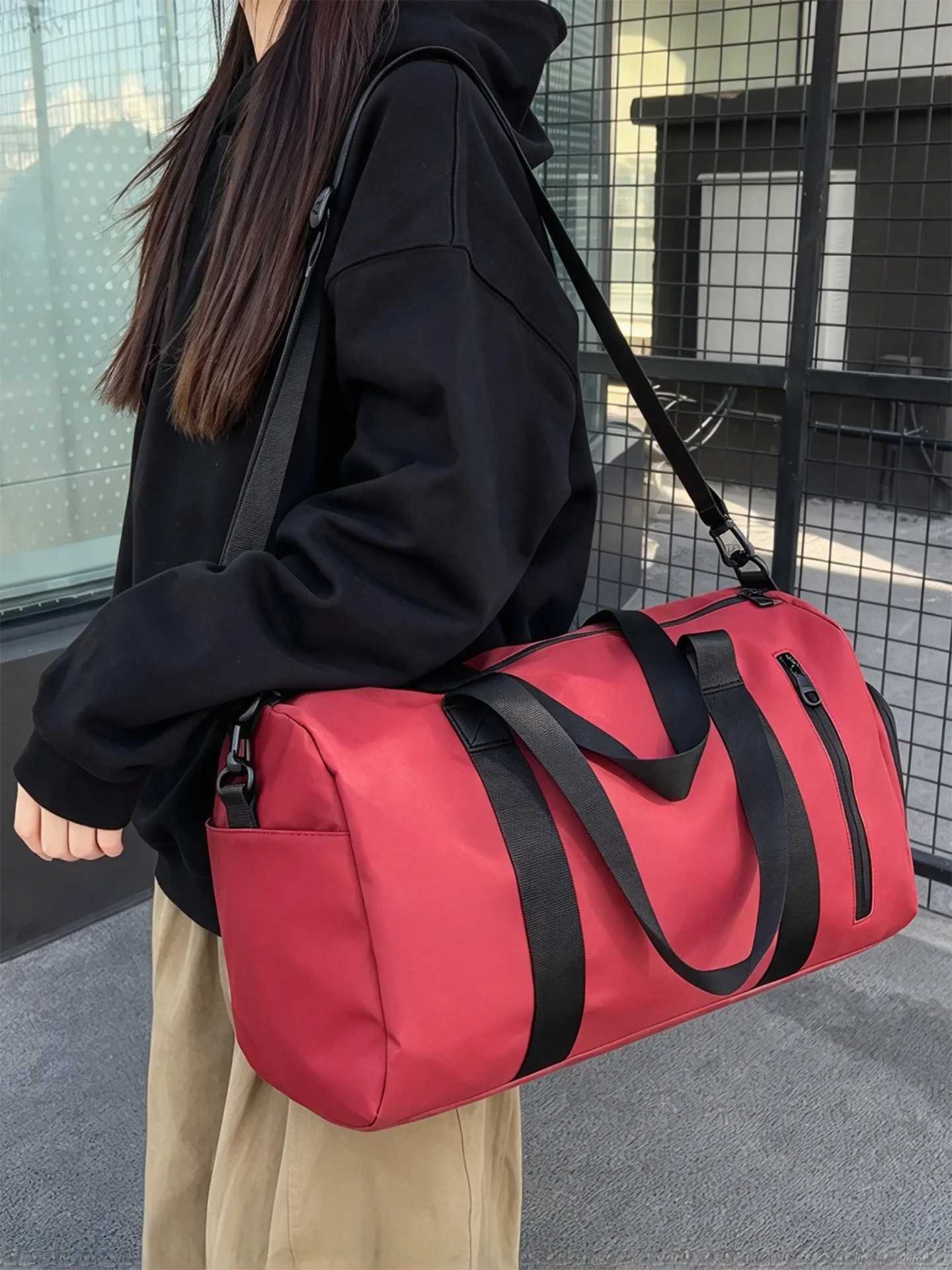 lightweight-waterproof-fitness-bag-women's-travel-sports-bag-outdoor-specialty-crossbody-handbag-high-aesthetic-value