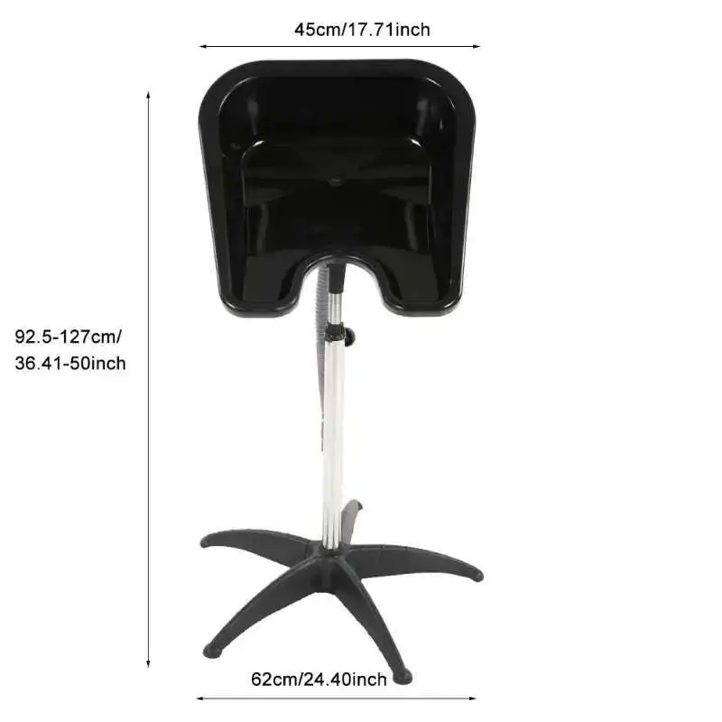 Peluquería barbería champú tazón silla móvil lavado de cabello altura ajustable lavado de cabello fregadero adecuado belleza Sedia salón hogar