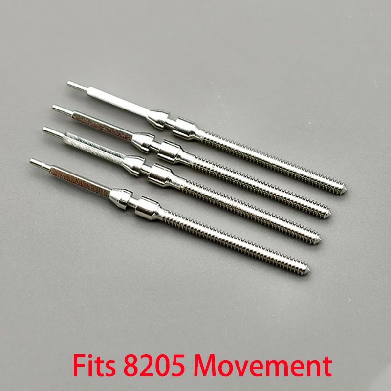 

2pcs/4pcs Watch Crown Stem Spare Parts Crown Watch Steel Stem Kit Fit 8205 Automatic Mechanical Movement Stem Watch Accessories