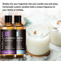 MAYJAM 100ml 500ml Aromatic Essential Oils Rosemary Sweet Orange Lavender Eucalyptus Mint Bergamot Candles Fragrance Oils