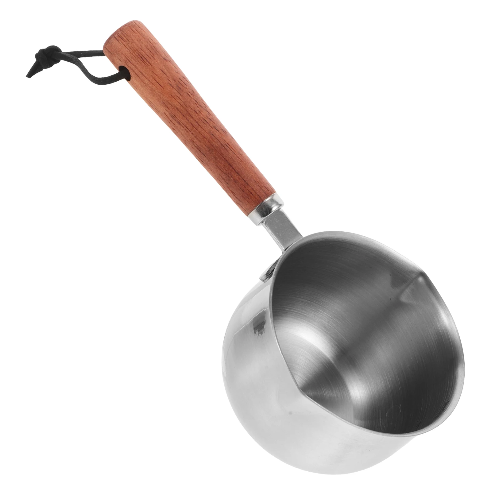 Mini olla de acero inoxidable de 200Ml, cacerola pequeña para alimentos para bebés, aceite, café, calefacción, antiadherente, boquilla para verter, sopa Ramen