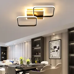 Square Modern Chandelier Led Home Ceiling Mounted Chandelier Lighting For Living room Star Lamp Corridor Light Bedroom Kitchen