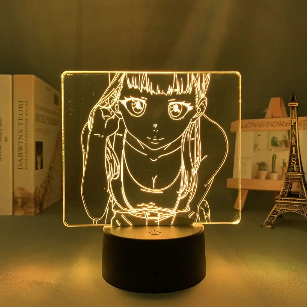 

Premium Fire Force Maki Oze Resin Anime Figure Night Light With Remote Control Bedroom Desktop Ornament Collectible Gift for Fan