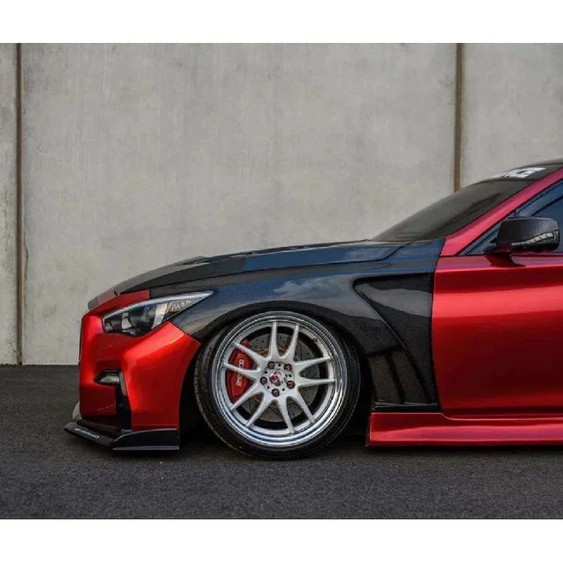Premium Carbon Fiber Style Flar Fit Q - Exterior Accsori