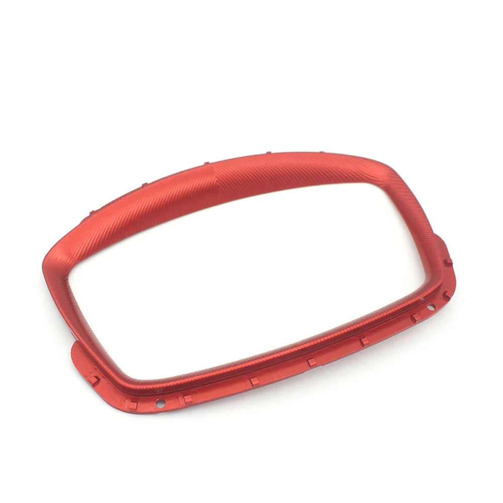 Motorcycle Speedometer Cover Digital Dashboard Rim for Vespa GTS300 GTS 250 300 2013-2020(Red)