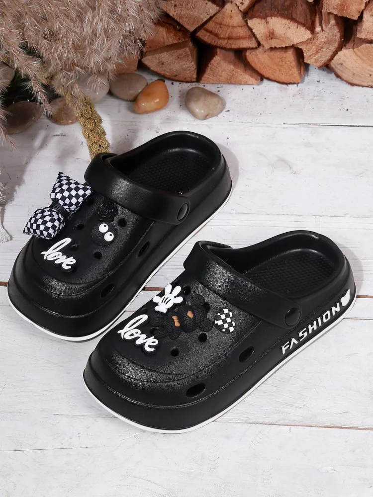 

Новинка 2024 года, женские тапочки с дырочками, летние парные тапочки, тапочки на носок, пляжные сандалии интернет-знаменитостей для женщин