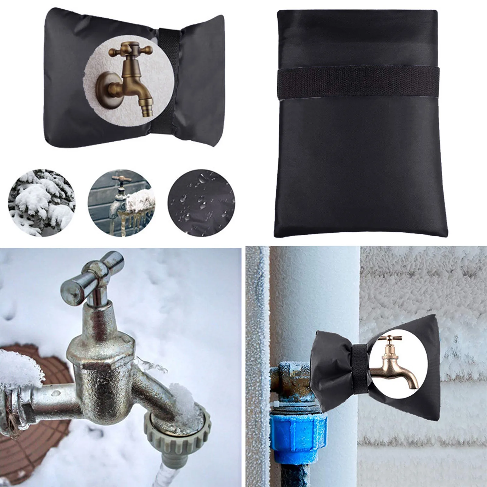 Outdoor Faucet Cover for Winter, Reusable Outside Faucet Insulated Cover Sock,Freeze Protection Cover Sock for Wall Taps Outside