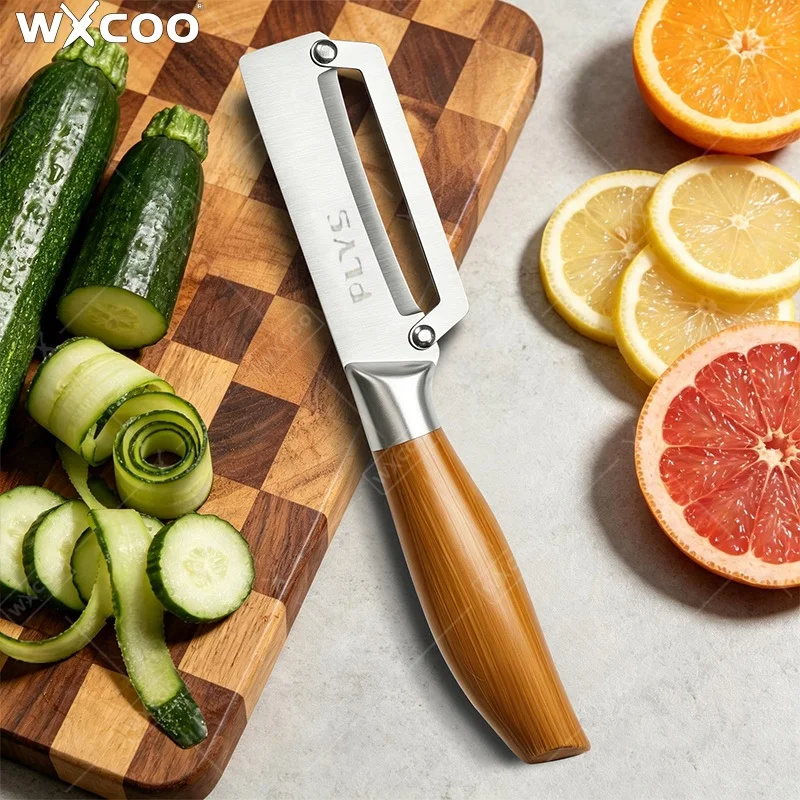 Pelador de Caña de Azúcar de Acero Inoxidable WXCOO, Cuchilla Gruesa para Cortar Frutas y Verduras, Pelador de Frutas, Patatas y Piñas para Cocina