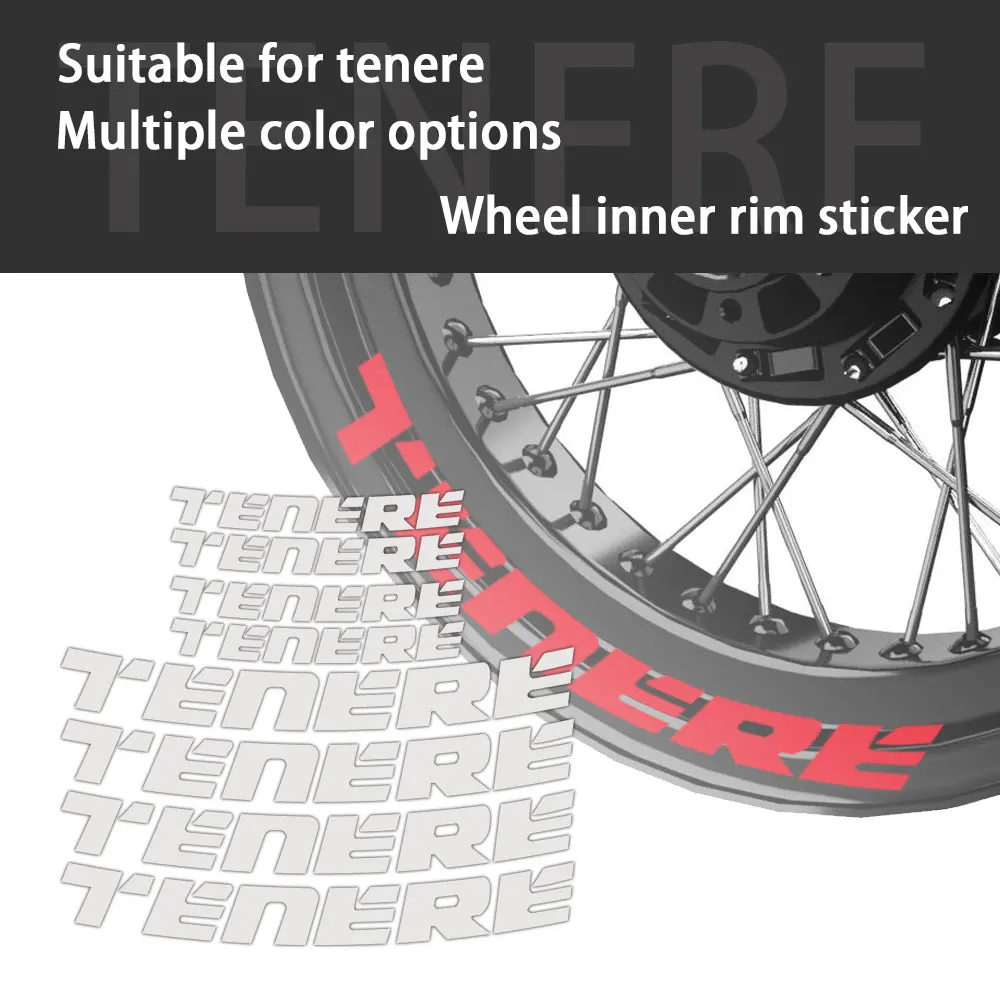 

Для Tenere 660 700 1200 xtz 700Z XT1200Z Super T 700 TENERE светоотражающая наклейка на колесо мотоцикла, обод для мотокросса, наклейка, аксессуары