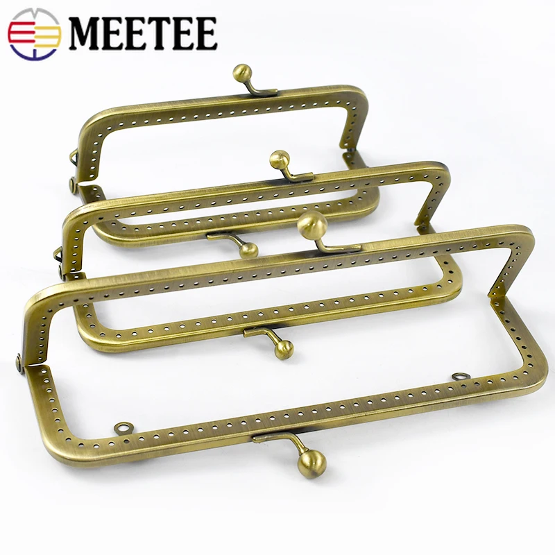 5/10 Pz 8.5-18.5 cm Borse Quadrate In Metallo Maniglie Staffe Per Cucire Portafoglio Telaio Borsa Borsa Liscia Clourse Borsa Fatta A Mano accessori