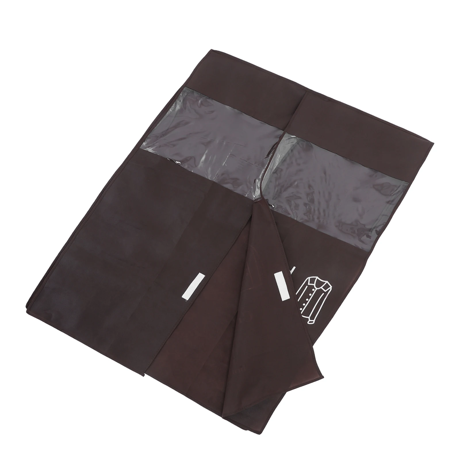 

Garment Bag Cover Non-Woven Fabric Dustproof Clothes Cover Washable Clear Window for Suit Shirts Coats Travel Storage