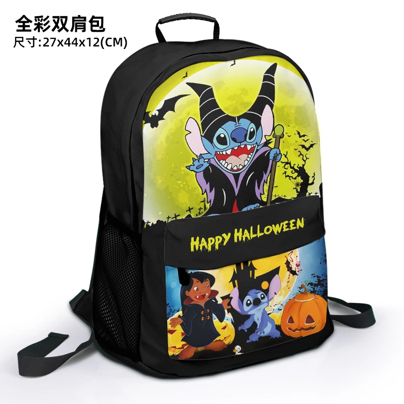 

Disney Stitch Halloween M7720 Anime Customized Backpack Rucksacks Cartoon Bag Travel Knapsack Gift