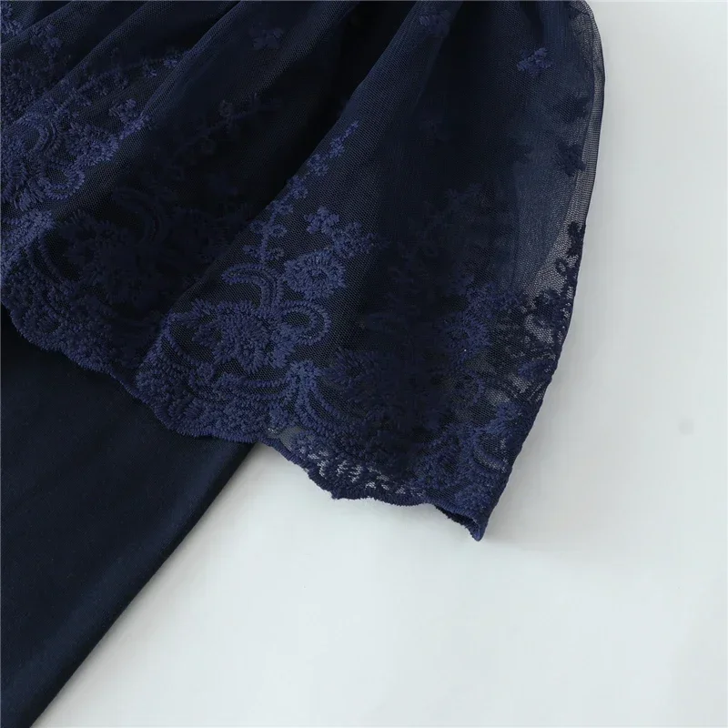 Kinderleggings für Babymädchen, Niedliche Spitzen-Prinzessinnen-Leggings mit Rock, Frühling Herbst Einfarbige Baumwoll-Kinderhosen – Detail 24