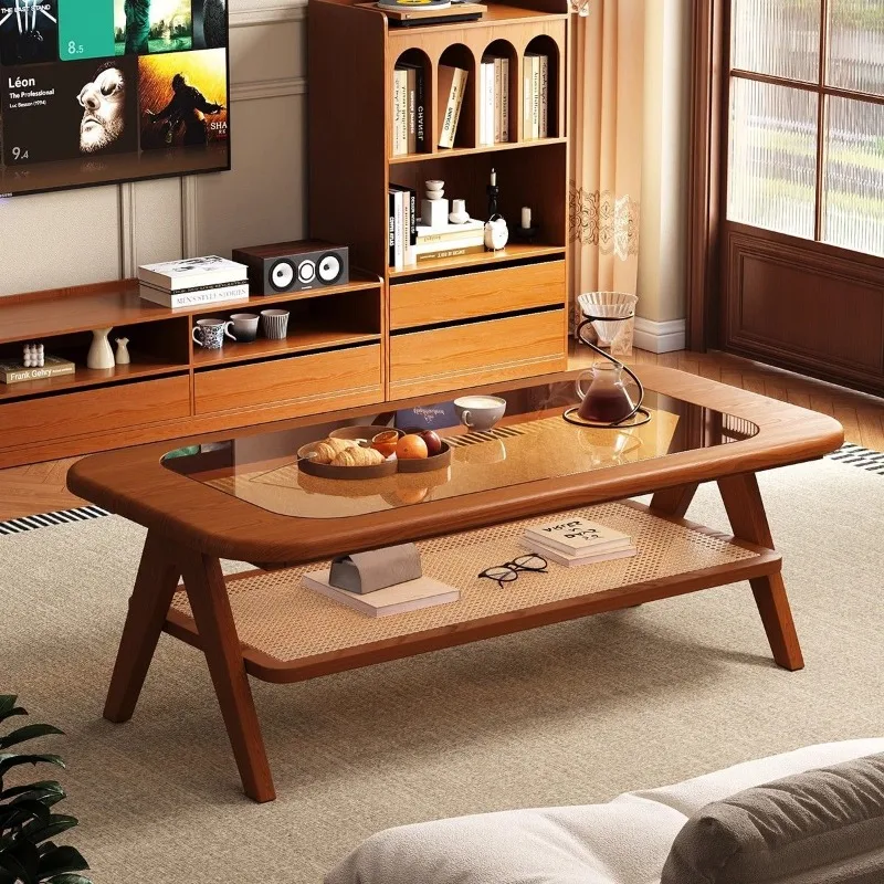 

Hardcover Luxury Coffee Table Modern Design Aesthetic Minimalist Coffee Table Glam Multifunction Meubles De Salon Home Furniture