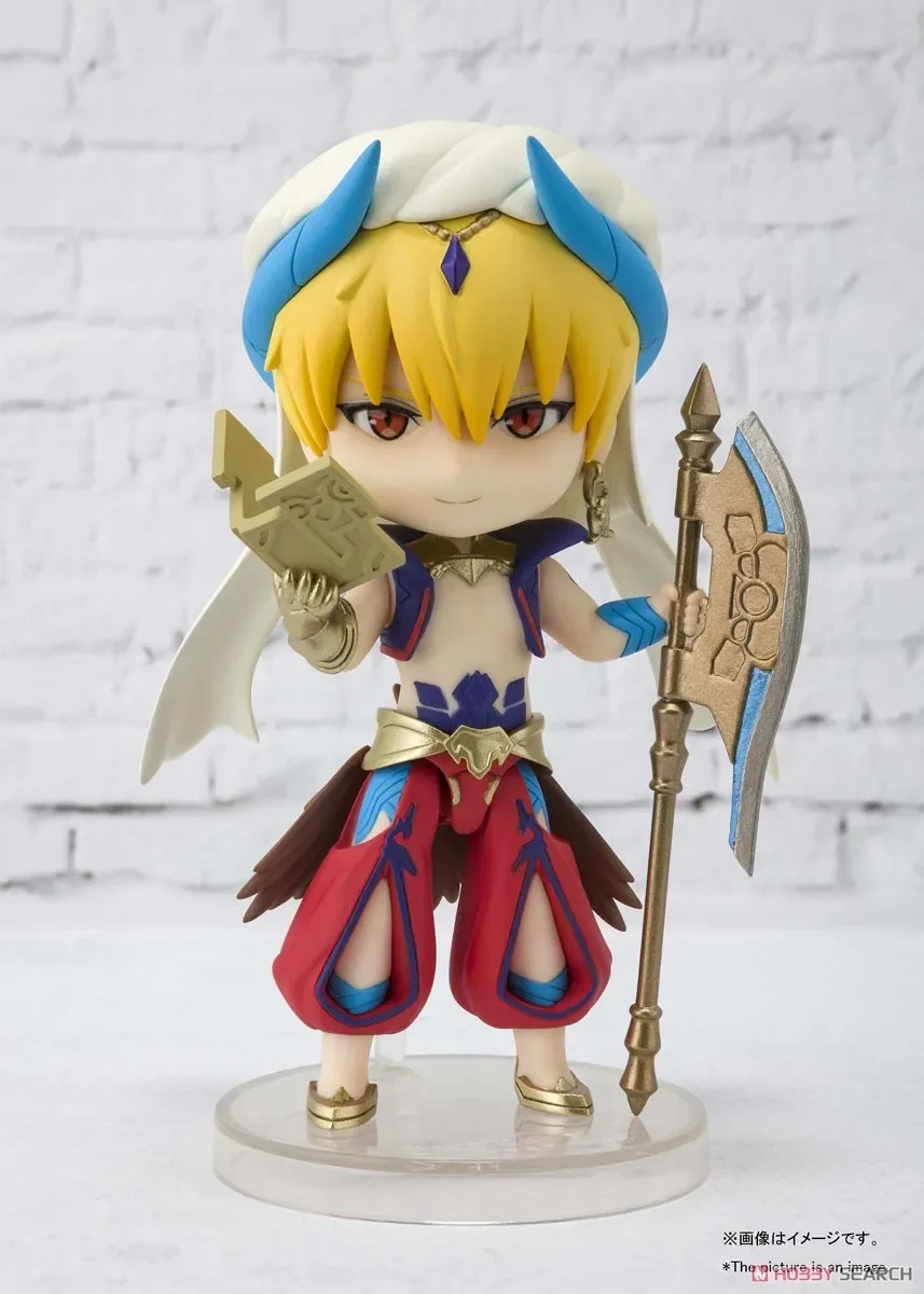 BANDAI Original Figuarts Mini Fate/Grand Order Gilgamesh Anime Action Figure PVC Figure Complete Model Colloection Toy