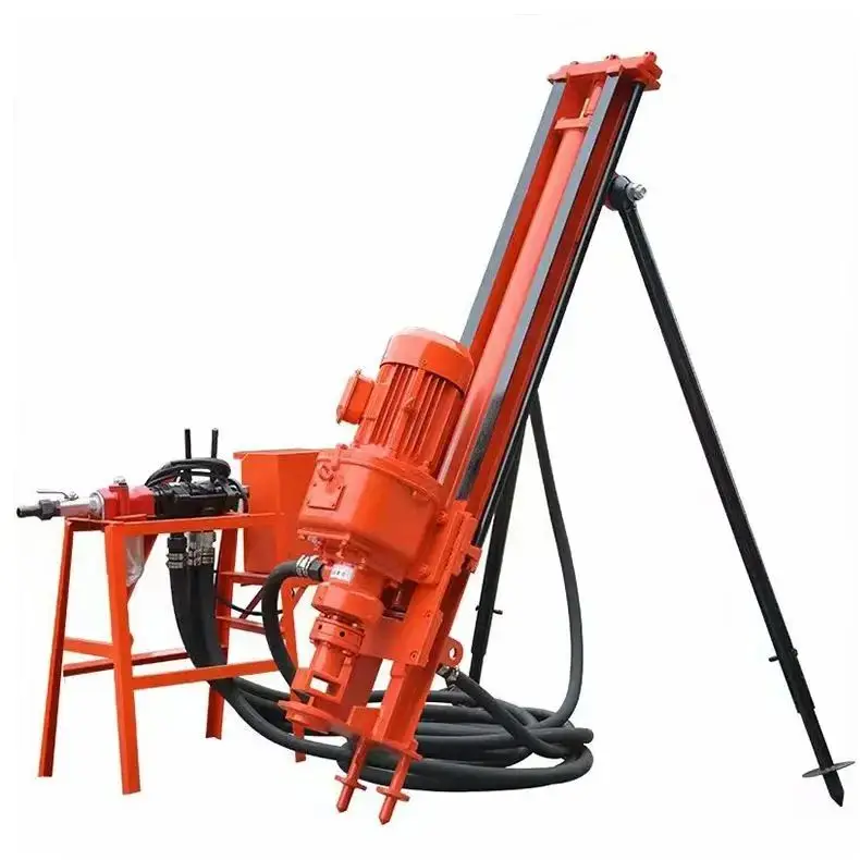 

Индивидуальная малогабаритная пневматическая буровая установка DTH, легкая мини-буровая машина для скважин, 40 м, с высоким крутящим моментом, многоугловая, для бурения горных пород в горнодобывающей промышленности