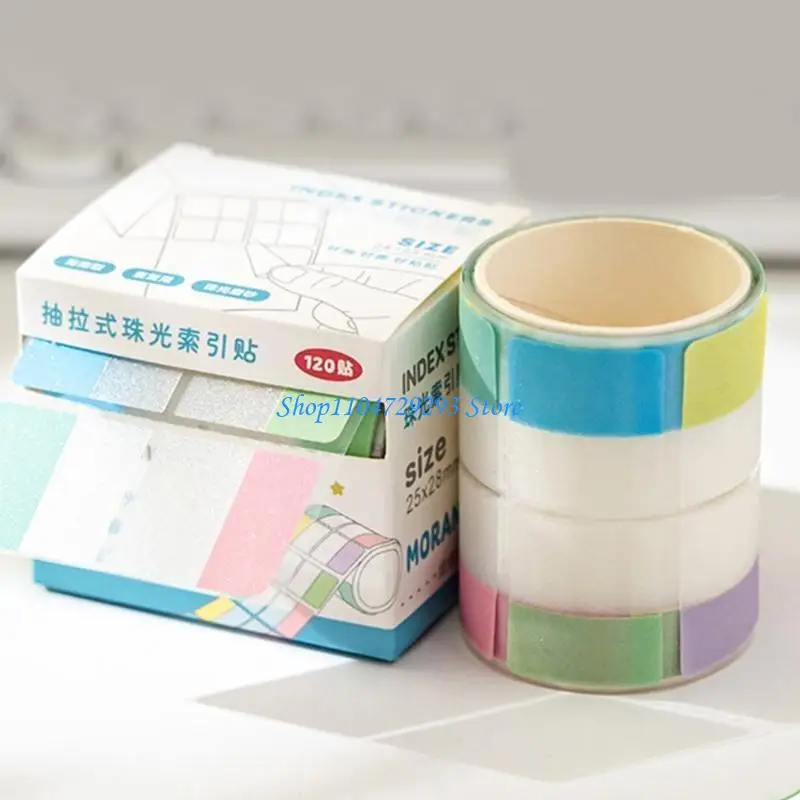 

Y2GD Glittering Colored Label Writable PET Page Marker Adhesive Notes for Office