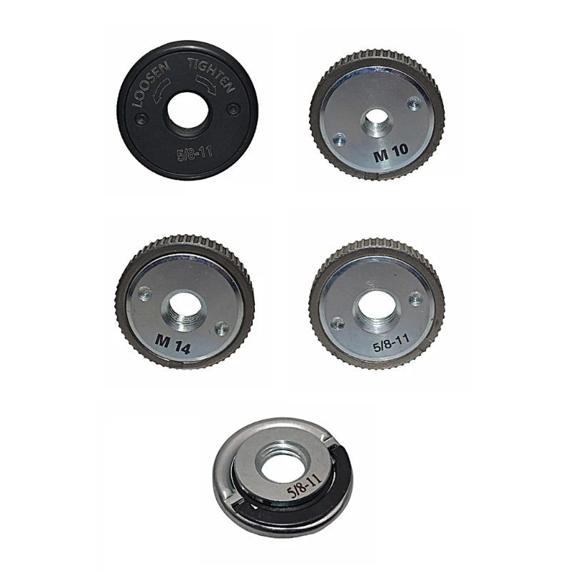 M14 Thread Angles Grinders Pressure Plate Quick Release Angles Grinders Flanges Nut Disc Accessory 5/8-11 for Replacement