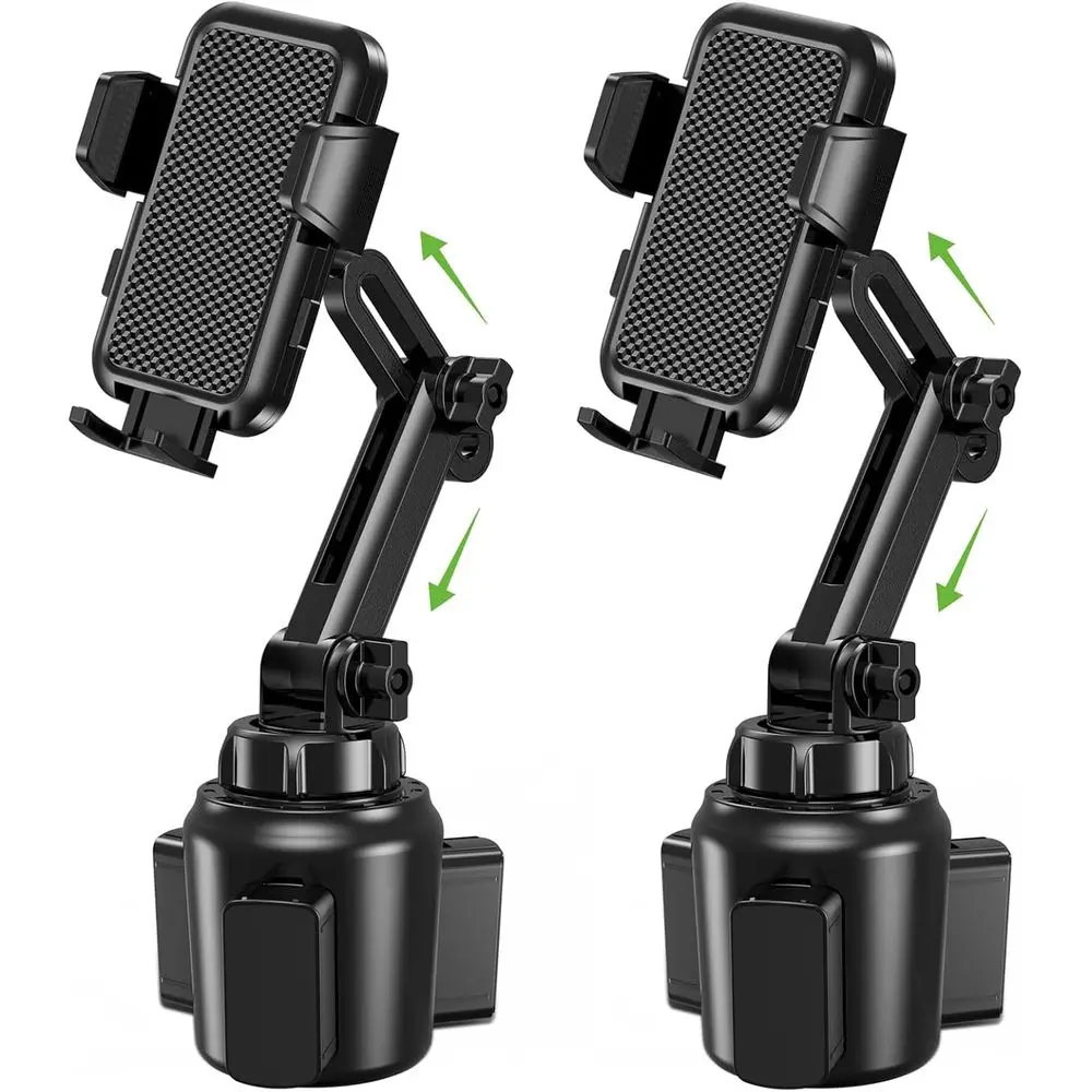 

Upgraded Cup Holder, Expandable Base, Adjustable, Compatible with All Phones: 2 Pack