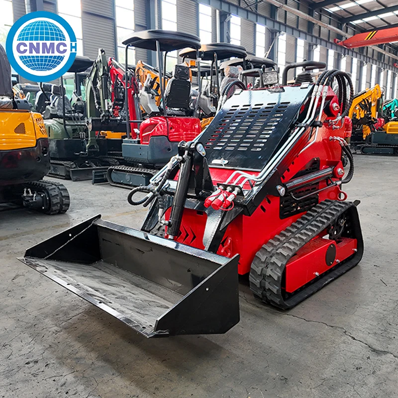 

CNMC Mini Skid Steer Loader Crawler Compact Stand-on Small Skid Steer Loader CE Certified Customized Skid Steer for Farm