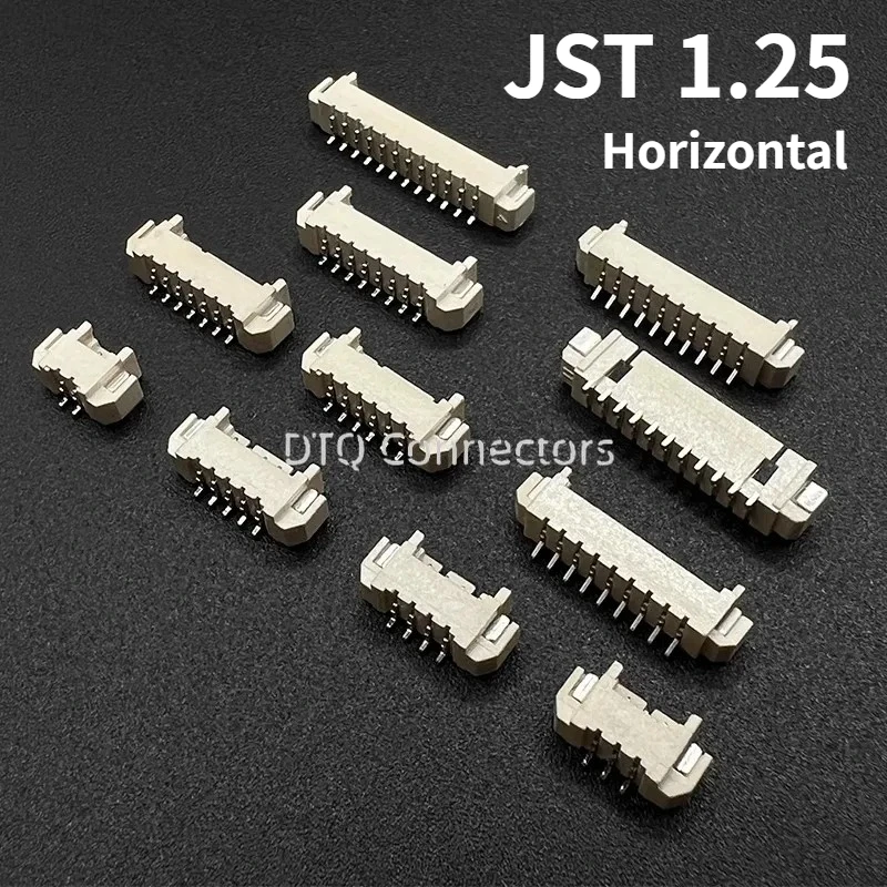 10PCS Pitch 1.25mm Bar Connector 1.25 Horizontal SMT Needle Holder 2/3/4/5/6/7/8/9/10/11/12/13/14/15/16P AB Bits