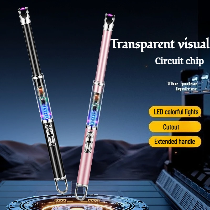 

Newest Metal Visual Circuit Components Pulse Igniter Candle Igniter Safe Environmentally Friendly Intelligent Charging Lighter