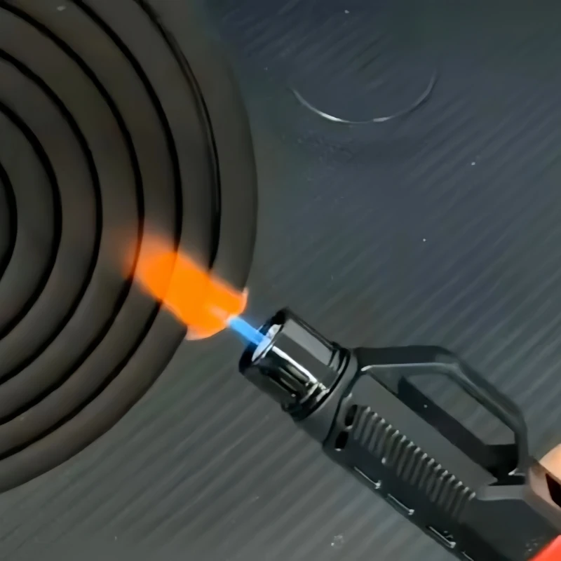 

Outdoor High-temperature Ignition Gun Spray Gun Igniter Windproof Straight Forward Blue Flame Inflatable Lighter Men's Gift