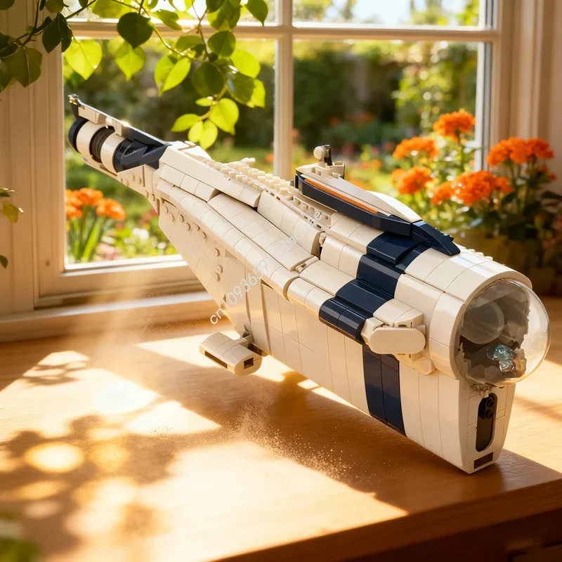 

1072 шт. MOC циклоп подводная лодка Subnautica со значками модель строительные блоки игрушки творческая идея кирпич детские рождественские подарки на день рождения