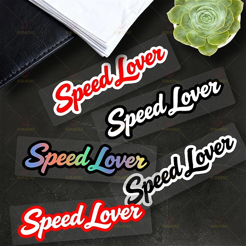 2Pcs/Set Holographic Motorcycle Stickers for Speed Lovers, Iridescent Vinyl Decals for Helmet & Bike Decor