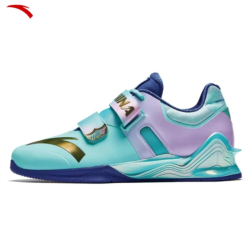 ANTA Professional Squatting Weightlifting Competition Shoes for Men's Weight Training Support Fitness Indoor Strength Shoes