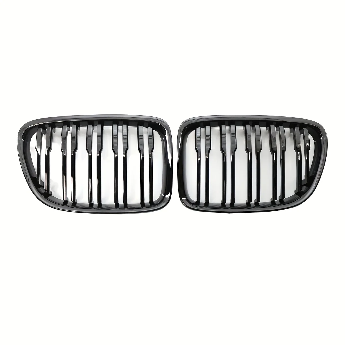 Car Gloss Black Front Bumper Grille For E84 X1 18i 20i 25i 28i 2009-2015 Sport Grill Double Slat Line Grilles Kindey Grills